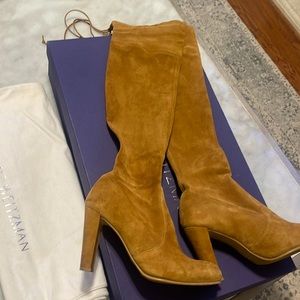 Stuart Weitzman Carmel Suede over the knee boots